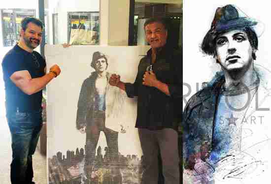 Artist John Rivoli Continues Rocky Balboa's Story with "Icons in Art" john-rivoli-sylvester-stallone-art